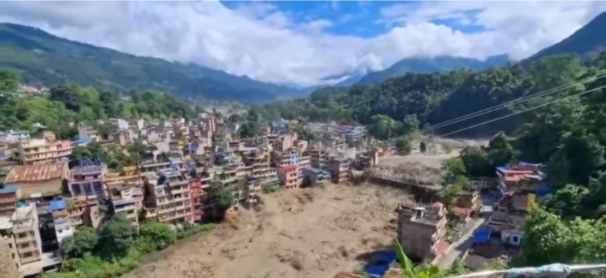 चीनको तिब्बतमा पहिरोका कारण बनेको ताल फुट्यो, रसुवामा बाढीको उच्च जोखिम