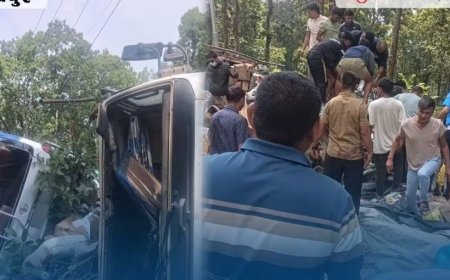 उदयपुरमा ट्रक र हायस ठोक्किँदा १७ जना घाइते, ८ जनालाई विराटनगर रिफर
