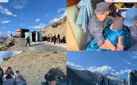 कागबेनीमा मिनिबस पल्टिँदा १२ भारतीय नागरिक घाइते
