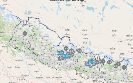 देशभर बदली,बागमती–गण्डकीका पहाडी जिल्लामा भारी वर्षाको सम्भावना