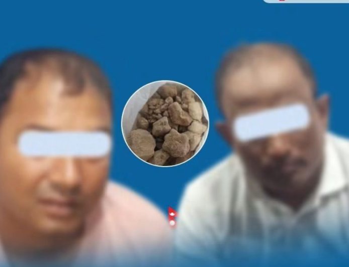 पर्साबाट १५४ ग्राम खैरो हेरोइनसहित दुई जना पक्राउ