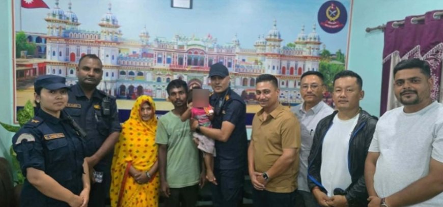 घरको आँगनबाट हराएका १५ महिनाका बालक ११ दिनपछि सकुशल भेटिए, अपहरण आरोपमा महिला पक्राउ