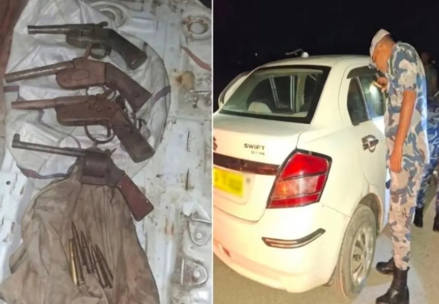 भारतीय गाडीमा पेस्तोल र एसएलआरको गोली, वीरगन्जका सुरक्षा चेकपोस्टमाथि प्रश्न