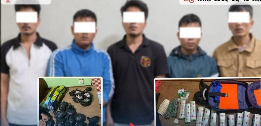 काठमाडौंमा खैरो हेरोइन, ७८२ एम्पुल र १८ हजार ३०० ट्रामाडोलसहित ५ जना पक्राउ
