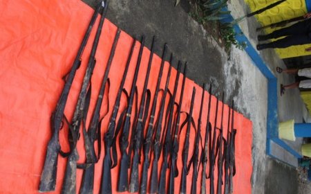 सुर्खेतका तीन स्थानबाट १८ नाल भरुवा बन्दुक बरामद