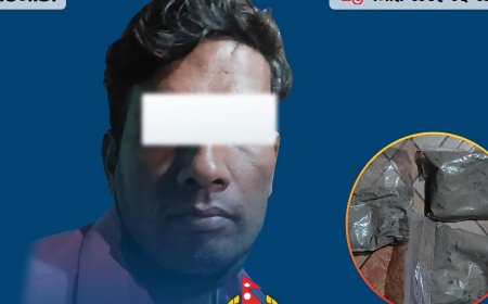 काठमाडौंमा हवाई फायर गरेर ३०० ग्राम खैरो हेरोइनसहित वीरगन्जका ४१ वर्षीय मियाँ पक्राउ