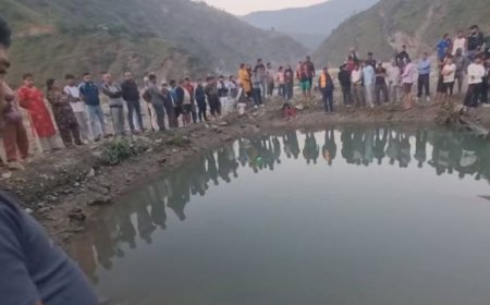 क्रसर उद्योगको पोखरीमा डुबेर दशैं मनाउन माइती आएकी आमाछोरीको मृत्यु