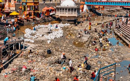 हरिद्वारमा गंगा नदी सुकेको भन्दै सामाजिक सञ्जालमा भ्रम, नहरको बहाव रोकिँदा नदीको सतह देखिएको खुलासा