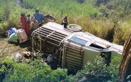 उदयपुरमा ब्रेक फेल भएर बोलेरो जिप सडकबाट १० मिटर तल खस्यो, २२ महिनाका बालकसहित १५ जना घाइते