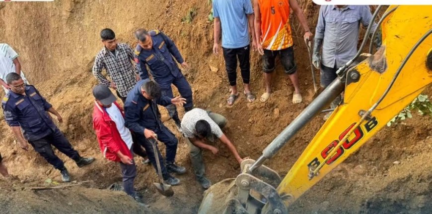 बागलुङमा सडक खन्ने क्रममा माटोको ढिस्को खस्दा दुई मजदुरको मृत्यु, एक गम्भीर घाइते