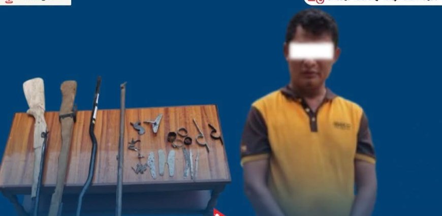 मोरङमा घरमै भरुवा बन्दुक बनाउने व्यक्ति पक्राउ, बन्दुक र निर्माण सामग्री बरामद